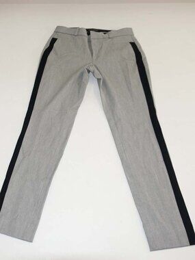 Banana Republic Women's Sloan Curvy Fit Pants Size 2 NWT Gray Black Mid Rise